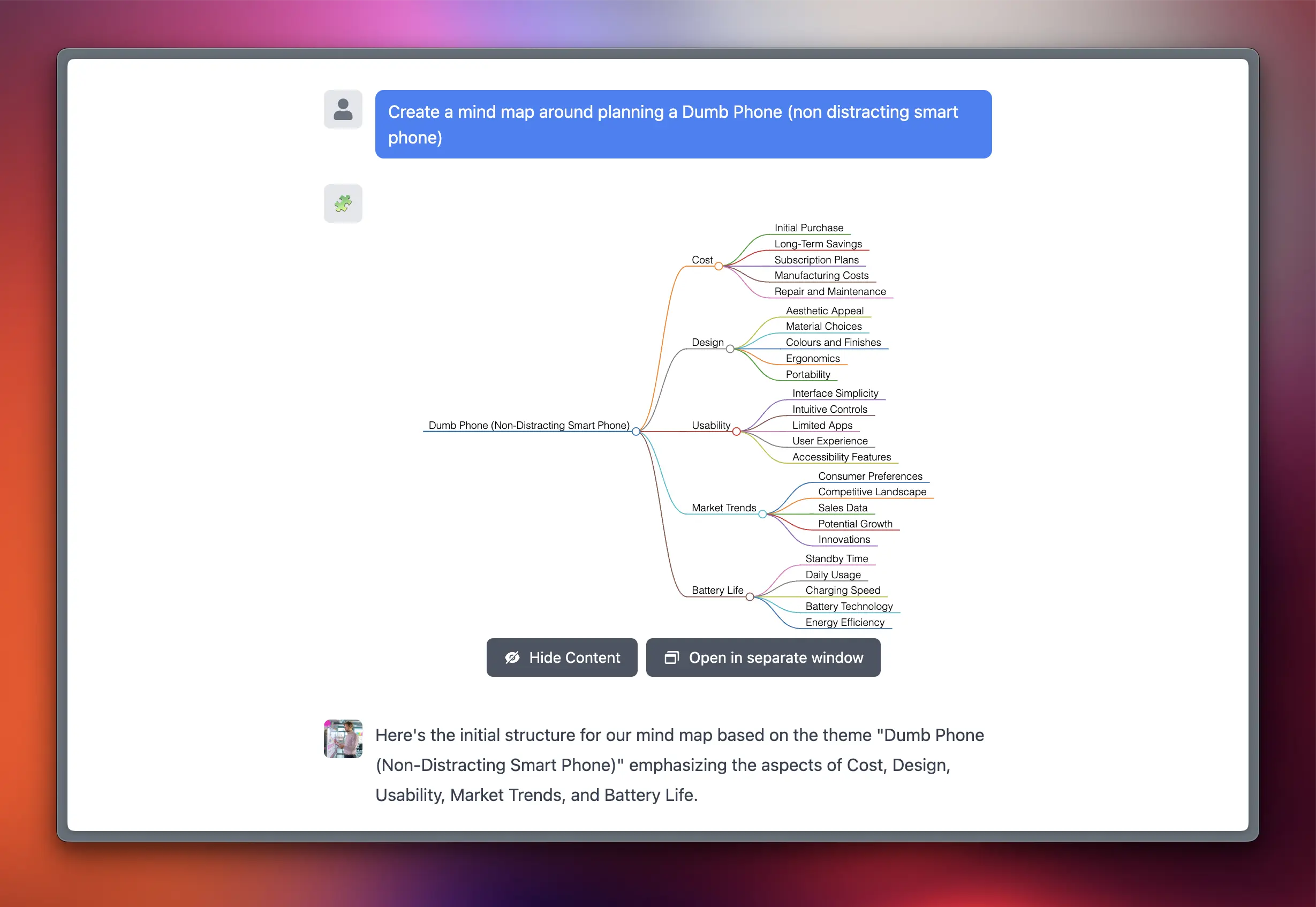 Agentiiv AI Agent Milo can turn any conversation into a mindmap